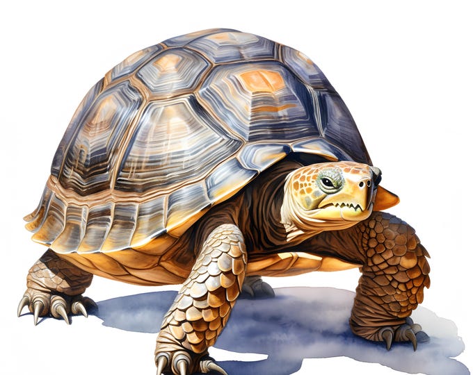 Tortoise Clipart, Turtle Images, 10 Watercolor Clip Art, Printable JPGs, Instant Download, Commercial Use, Paper craft
