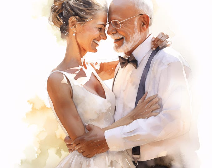 Wedding Couple Clipart, Bride and Groom Images, 10 Watercolor Clip Art, Printable JPGs, Instant Download, Commercial Use, Paper craft