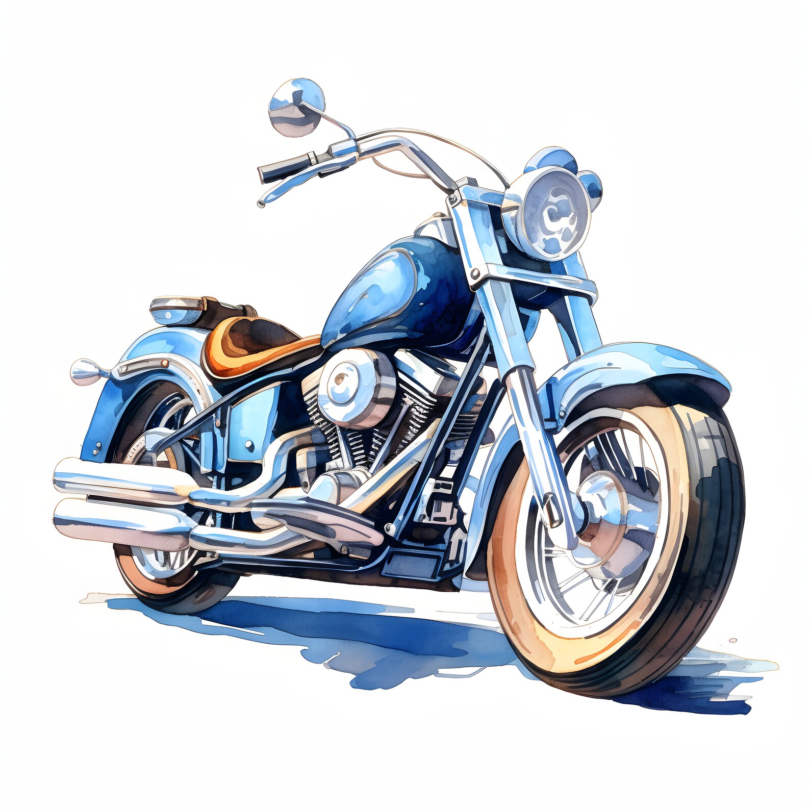 Motorcycle Clipart, Motobike Images, 10 Watercolor Clip Art, Printable Jpgs, Instant Download ...