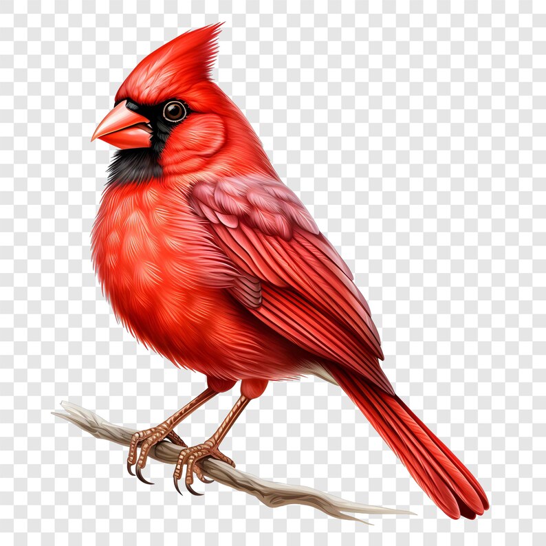 9 PNG Cardinal Bird Clipart, Red Winter Bird Images, Watercolor Clip ...