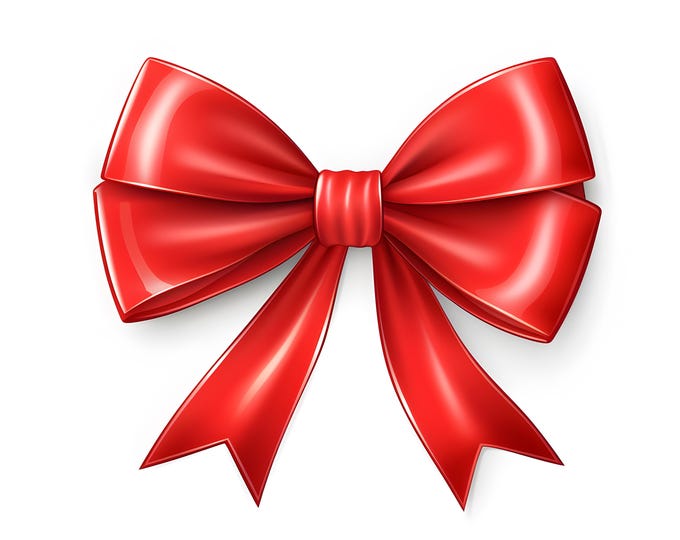 Red Ribbon Clipart, Christmas Ribbons Images, 10 Watercolor Clip Art, Printable JPGs, Instant Download, Commercial Use, Paper craft