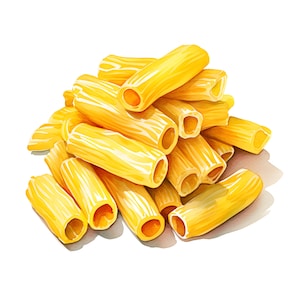 Pasta Clipart, Italian Pasta Images, 10 Watercolor Clip Art, Printable JPGs, Instant Download, Commercial Use, Paper craft