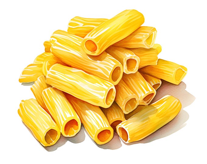 Pasta Clipart, Italian Pasta Images, 10 Watercolor Clip Art, Printable JPGs, Instant Download, Commercial Use, Paper craft