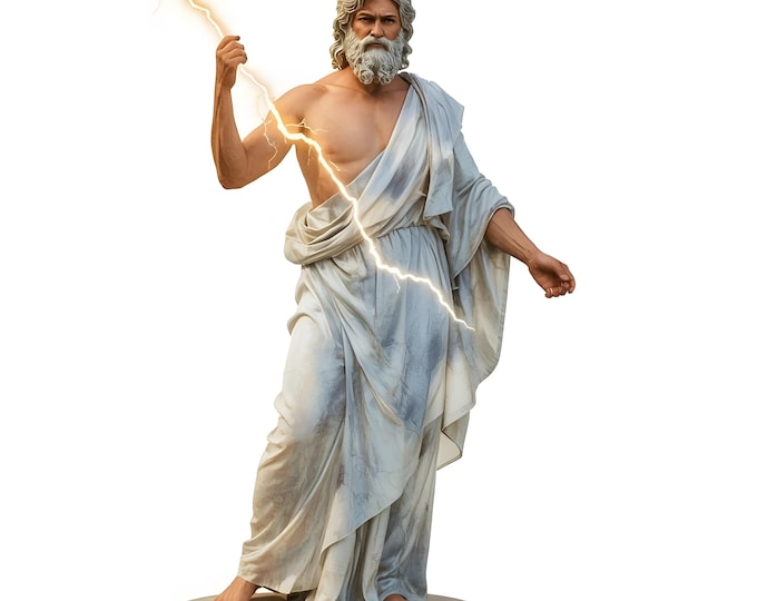 Zeus Clipart, Greek God Images, 10 Watercolor Clip Art, Printable JPGs, Instant Download, Commercial Use, Paper Craft