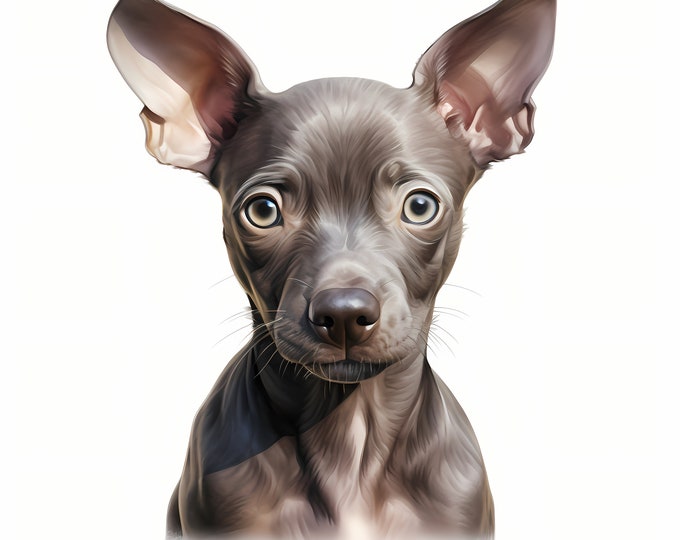 Peruvian Hairless Dog Clipart, Puppy Dog Images, 10 Watercolor Clip Art, Printable JPGs, Instant Download, Commercial Use, Paper craft