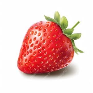 Imágenes de fresas, 10 imágenes de acuarela, JPG imprimibles, descarga instantánea, uso comercial, manualidades de papel