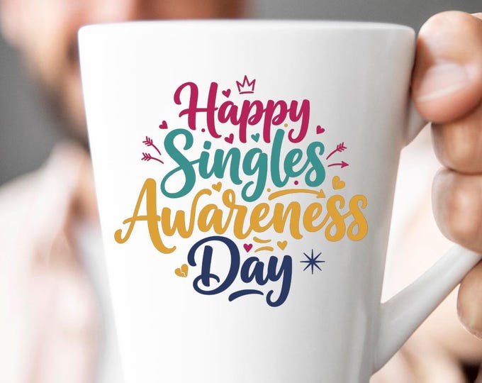 Happy Singles Awareness Day SVG, Funny Anti Valentine DXF PNG Quote T-Shirt Print for Cricut Silhouette