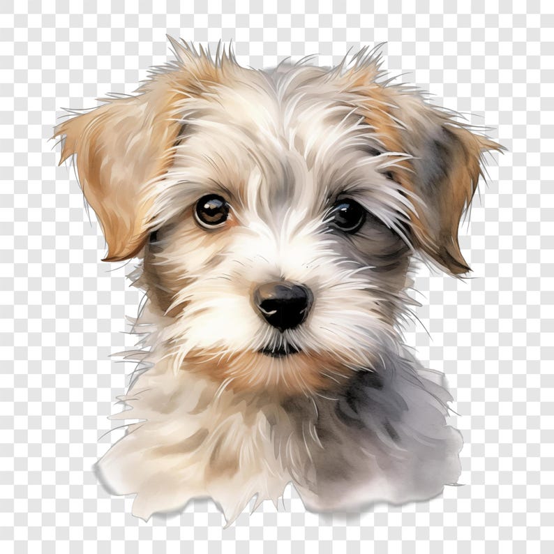 10 PNG Puppy Clipart, Cute Dog Images, Watercolor Clip Art, Instant ...