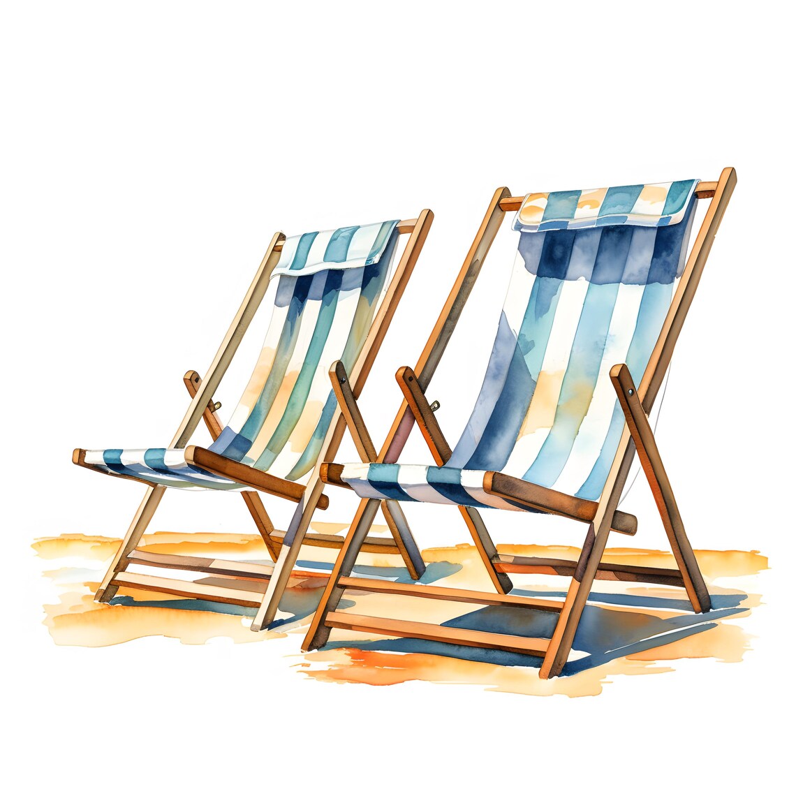 Beach Chairs Clip Artnull