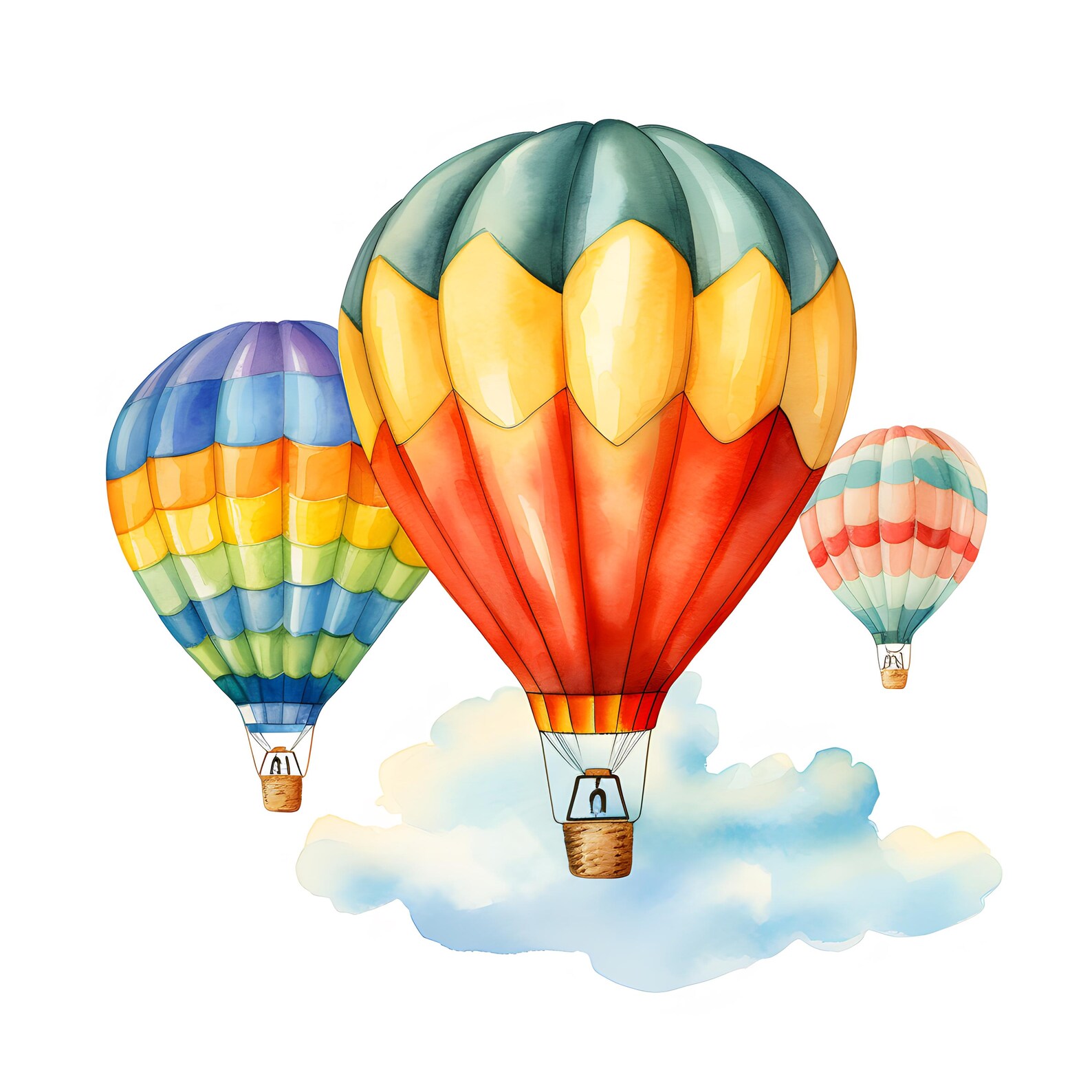 Watercolor Hot Air Balloons Clip Art Printable JPG Images commercial watercolor-hot-air-balloons-clip-art-printable-jpg-images-commercial