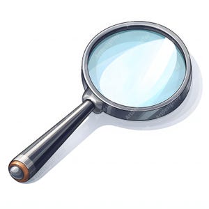 Magnifying Glass Clipart, Loupe Images, 10 Watercolor Clip Art, Printable JPGs, Instant Download, Commercial Use, Paper craft