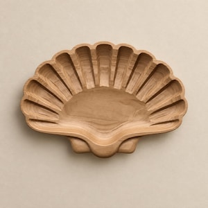 3D-Relief-Servierschale aus Muscheln (STL-Datei), CNC-Fräsmodell, Holzschnitzerei (STL), Flachrelief-Design, Vectric Aspire Artcam, Download