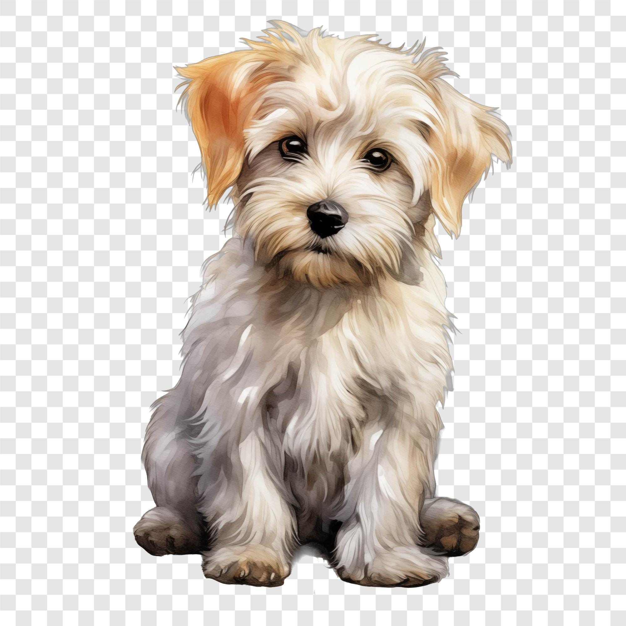 10 PNG Puppy Clipart, Cute Dog Images, Watercolor Clip Art, Instant ...