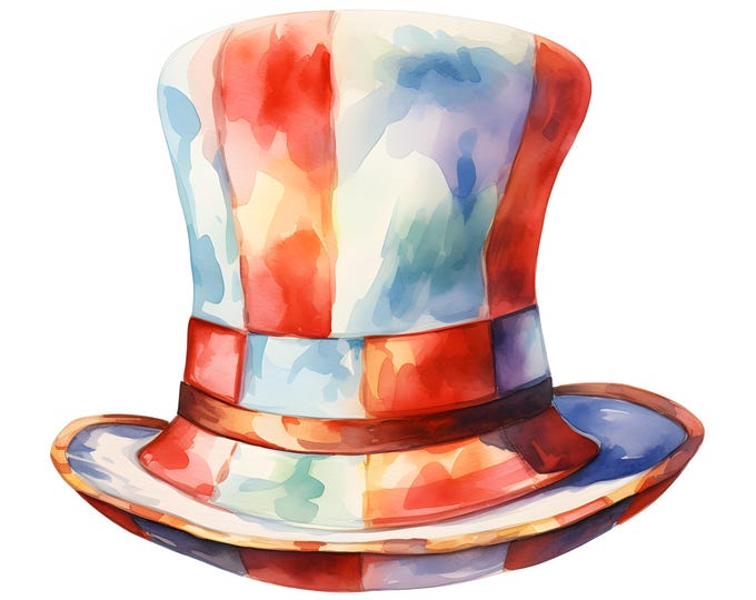 Clown Hat Clipart, Funny Hat Images, 10 Watercolor Clip Art, Printable JPGs, Instant Download, Commercial Use, Paper craft