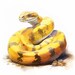 10 Python, Python Snake JPG, Watercolor Clipart, High Quality Jpgs ...