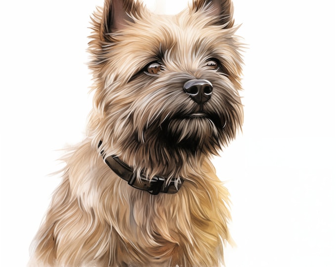 Cairn Terrier Clipart, Cairn Terrier Dog Images, 10 Watercolor Clip Art, Printable JPGs, Instant Download, Commercial Use, Paper craft