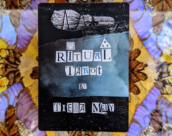 RITUAL TAROT | Marked Edition | Titled Cards | 80-Card Original Analog Collage Tarot Deck & Guide Book by Tiera May