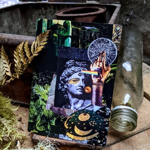 RITUAL TAROT Marked Edition Titled Cards 80-Card Original Analog Collage Tarot Deck & Guide Book by Tiera May image 3