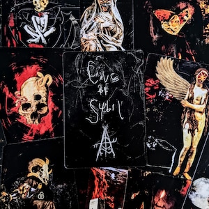 CAVE OF SYBIL by Tiera May | Underworld Oracle | Black Magic | Jungian | Chthonic Divination | Witchcraft | 53-Card Oracle Deck & Spell Book