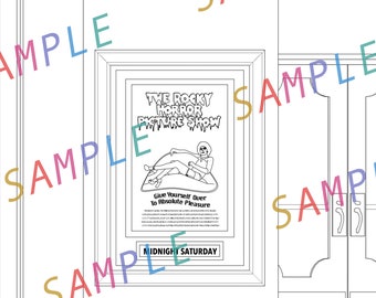 Rocky Horror Picture Show Coloring Page - Etsy