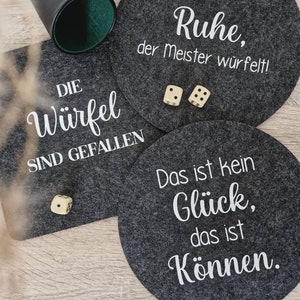 Dice mat | Felt mat | Dice game | Board game | Schocken