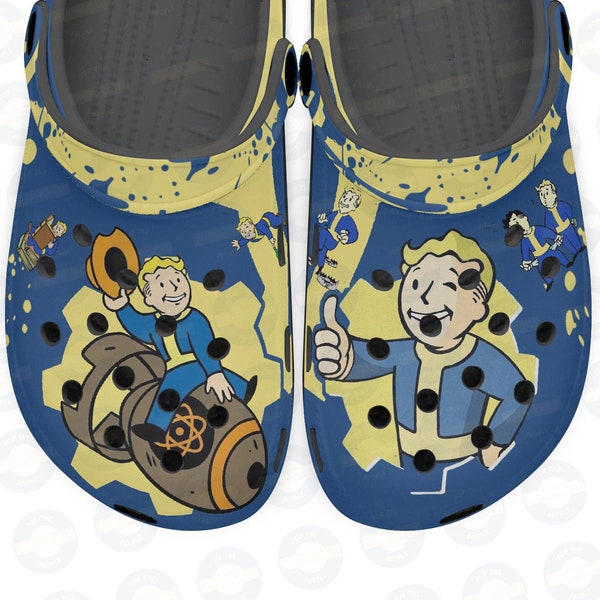Limited edition Fallout vault tec Classic Unisex Clogs All-Over Print - jtp