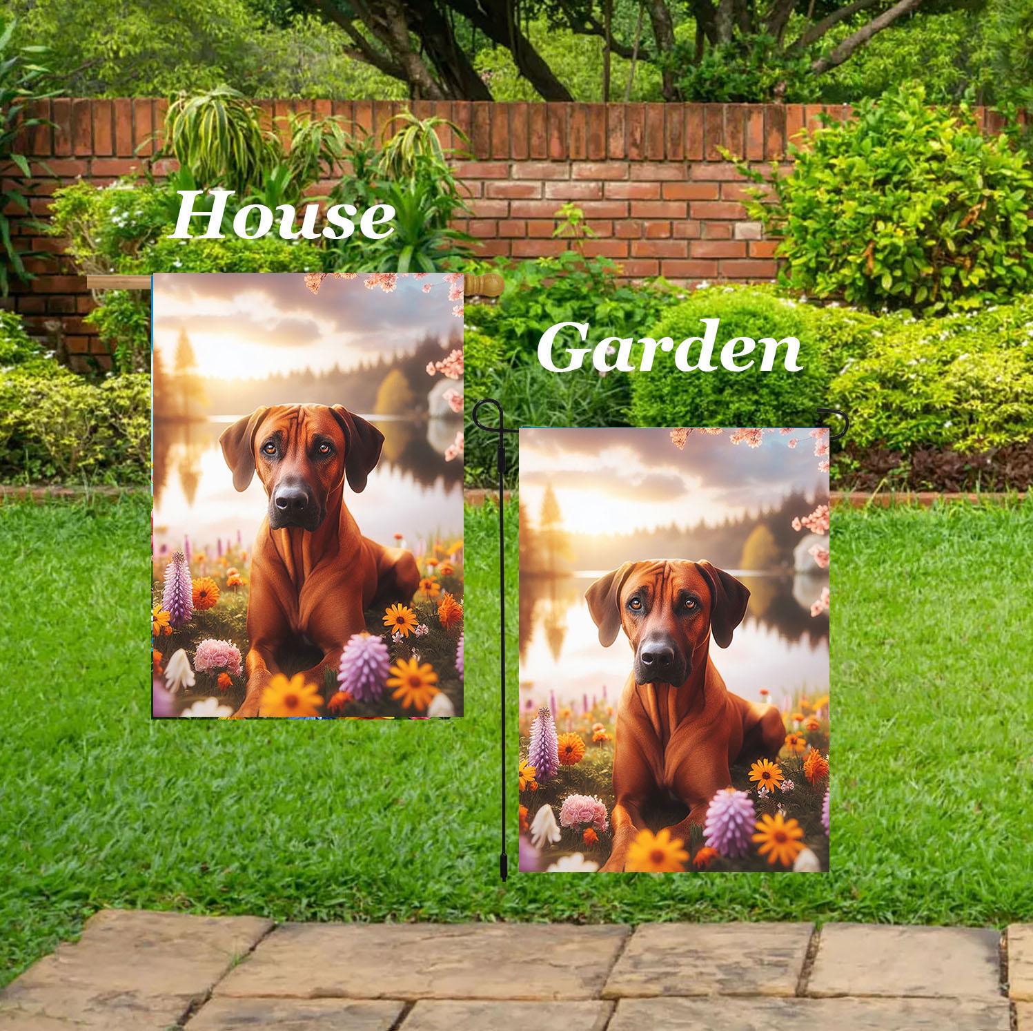 Rhodesian Ridgeback - Best of Breed DCR Spring Scene Outdoor House (28 ...