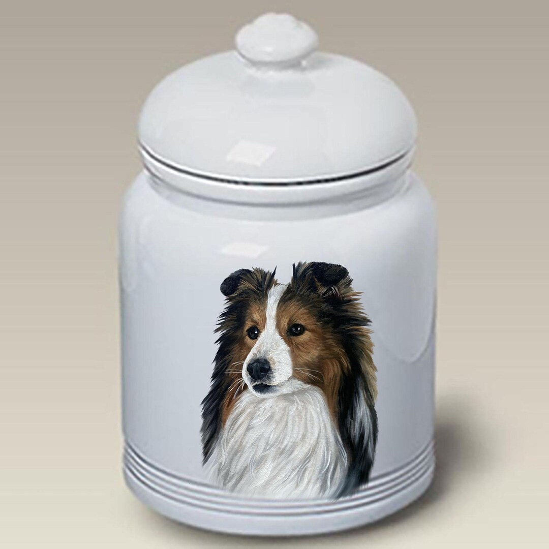 Sheltie Sable - Best of Breeddog and Cat Ceramic Treat Jar 9