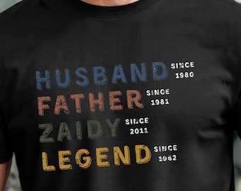 Custom Zaidy Shirt - First Time Zaidy Shirt - Zaidy Gifts - Shirts for Zaidy - Promoted to Zaidy - Jewish Grandfather Shirt - Gift for Zaidy