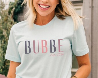 Bubbe Shirt - First Time Bubbe Shirt - Bubbe Gifts - Shirts for Bubbe - Promoted to Bubbe - Jewish Grandmother Shirt - Gift for Bubbe