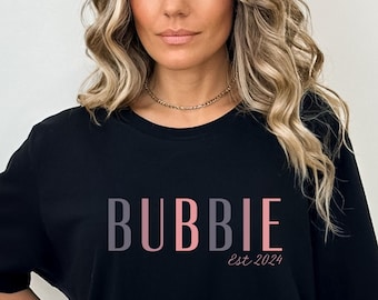 Bubbie Shirt - First Time Bubbie Shirt - Bubbie Gifts - Shirts for Bubbie - Promoted to Bubbie - Jewish Grandmother Shirt - Gift for Bubbie