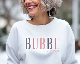 Bubbe Sweater - Gift for Bubbe - Jewish Granmother Sweater - Bubbe Gifts - First Time Bubbe - Sweater for Bubbe - Promoted to Bubbe