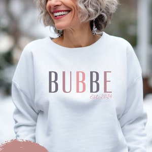 Bubbe Sweater - Gift for Bubbe - Jewish Granmother Sweater - Bubbe Gifts - First Time Bubbe - Sweater for Bubbe - Promoted to Bubbe