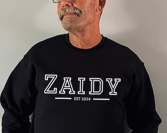 Zaidy Sweater - Gift for Zaidy - Jewish Grandfather Sweater - Zaidy Gifts - First Time Zaidy - Sweater for Zaidy - Promoted to Zaidy