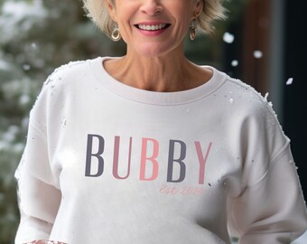 Bubby Sweater - Gift for Bubby - Jewish Grandmother Sweater - Bubby Gifts - First Time Bubby - Sweater for Bubby - Promoted to Bubby