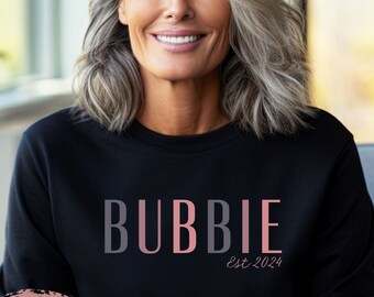 Bubbie Sweater - Gift for Bubbie - Jewish Grandmother Sweater - Bubbie Gifts - First Time Bubbie - Sweater for Bubbie - Promoted to Bubbie