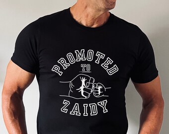 Zayde Shirt - First Time Zayde Shirt - Zayde Gifts - Shirts for Zayde - Promoted to Zayde - Jewish Grandfather Shirt - Gift for Zayde
