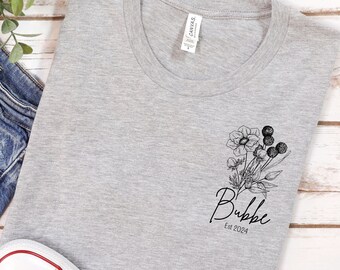 Bubbe Shirt - First Time Bubbe Shirt - Bubbe Gifts - Shirt for Bubbe - Promoted to Bubbe - Jewish Grandmother Shirt - Gift for Bubbe