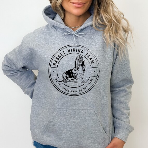 Hooded Sweatshirt Basset Hound Hoodie Basset Hound Love Text Kids