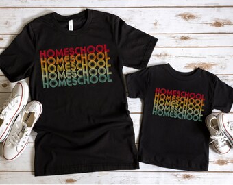 Retro Homeschool Shirt for Kids - Homeschool Shirt - Homeschooler Shirt - Homeschool Life Shirt - Back to School Shirt - Kids Homeschool Tee