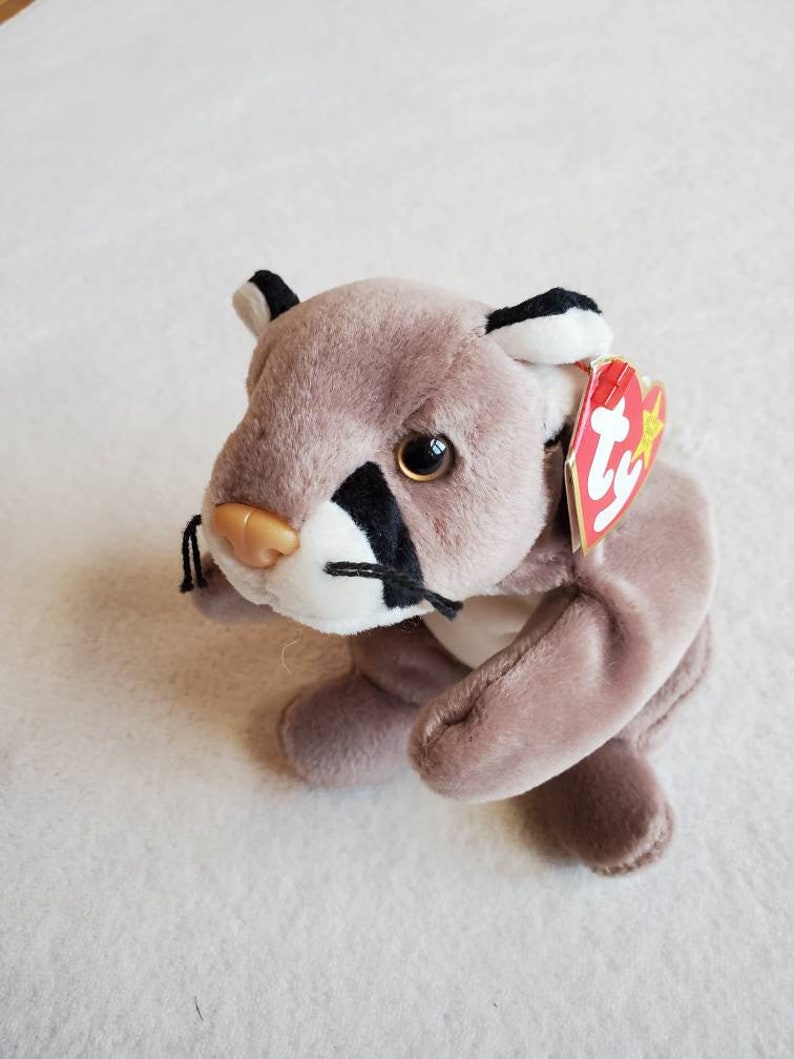 Vintage TY Plushie Beanie Baby 'canyon' the Lynx Etsy