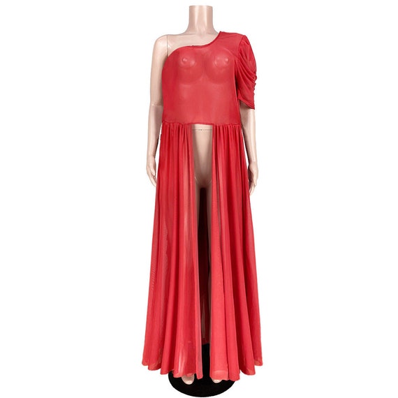 ASL6287 Hot sale mesh womens plus size summer dre… - image 7