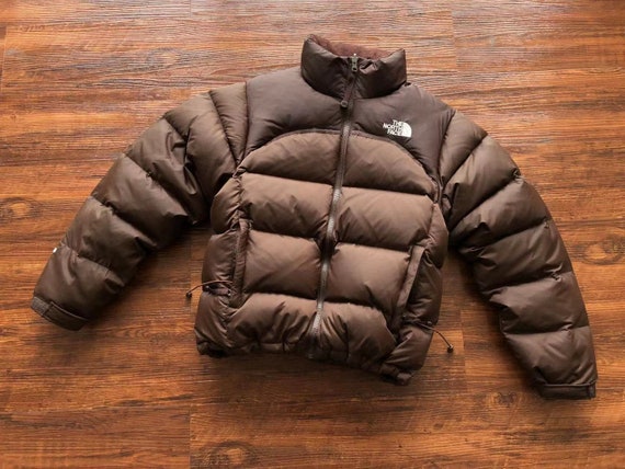 Brown North Face Nuptse Jacket Etsy