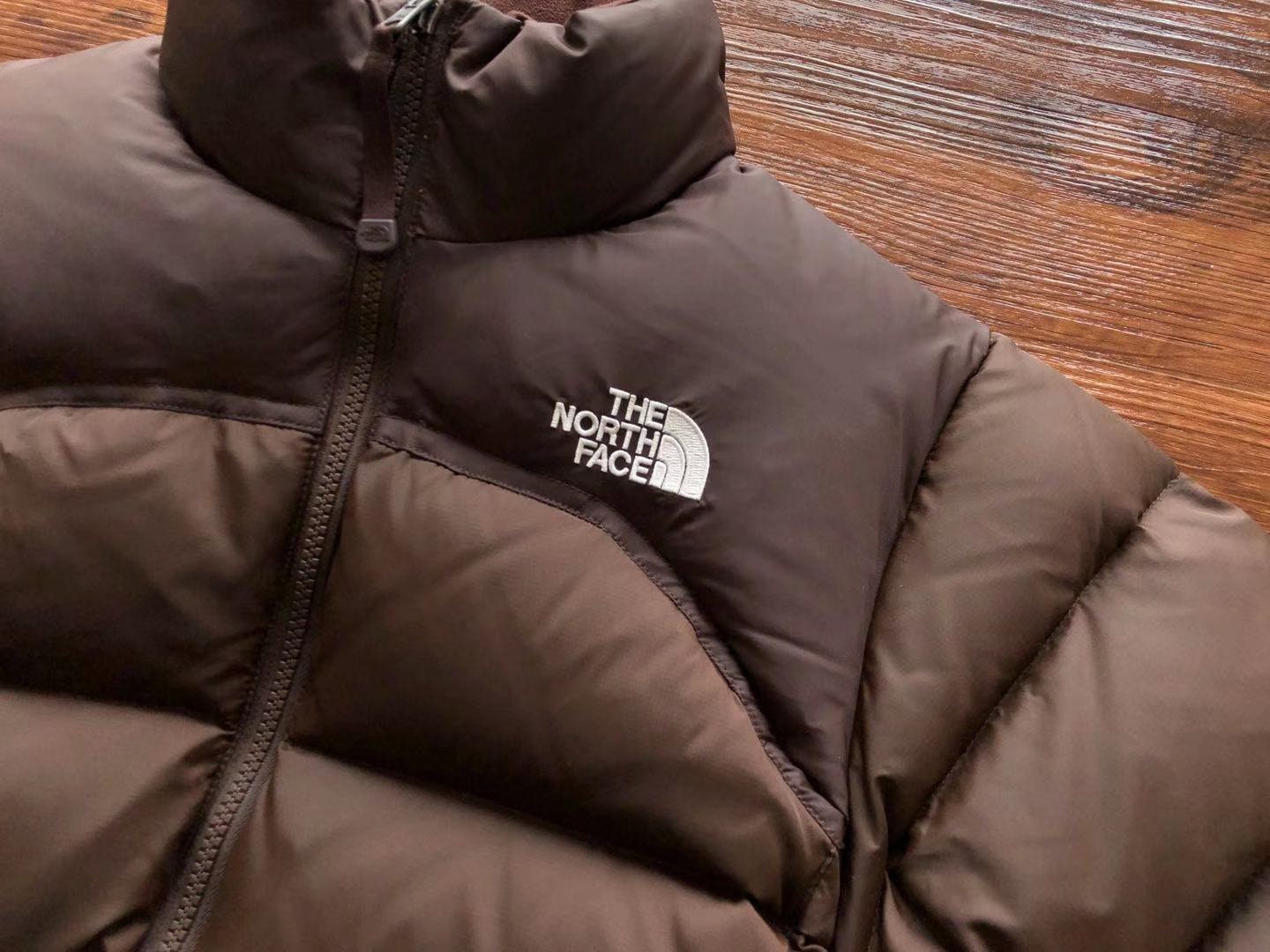 north face 700 nuptse brown