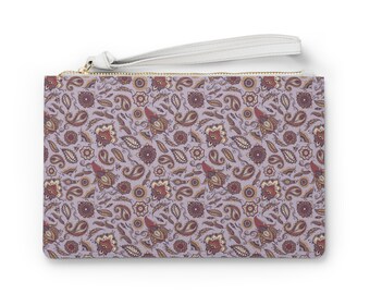 biologische paisley clutch voor meisje cadeau make-up tas voor moeder cadeau vrouwelijk