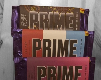 Prime chocolate wrapper with chocolate