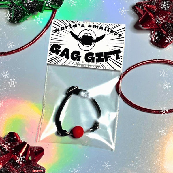 Tiny Gag Gift Ball Gag Funny Miniature Novelty Adult Dirty Santa Present