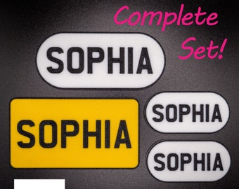 Little Tikes Numberplate set - 3D Printed Fully Personalised, choose any name and colour!