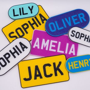Little Tikes Numberplate set 3D Printed Fully Personalised, choose any name and colour image 7