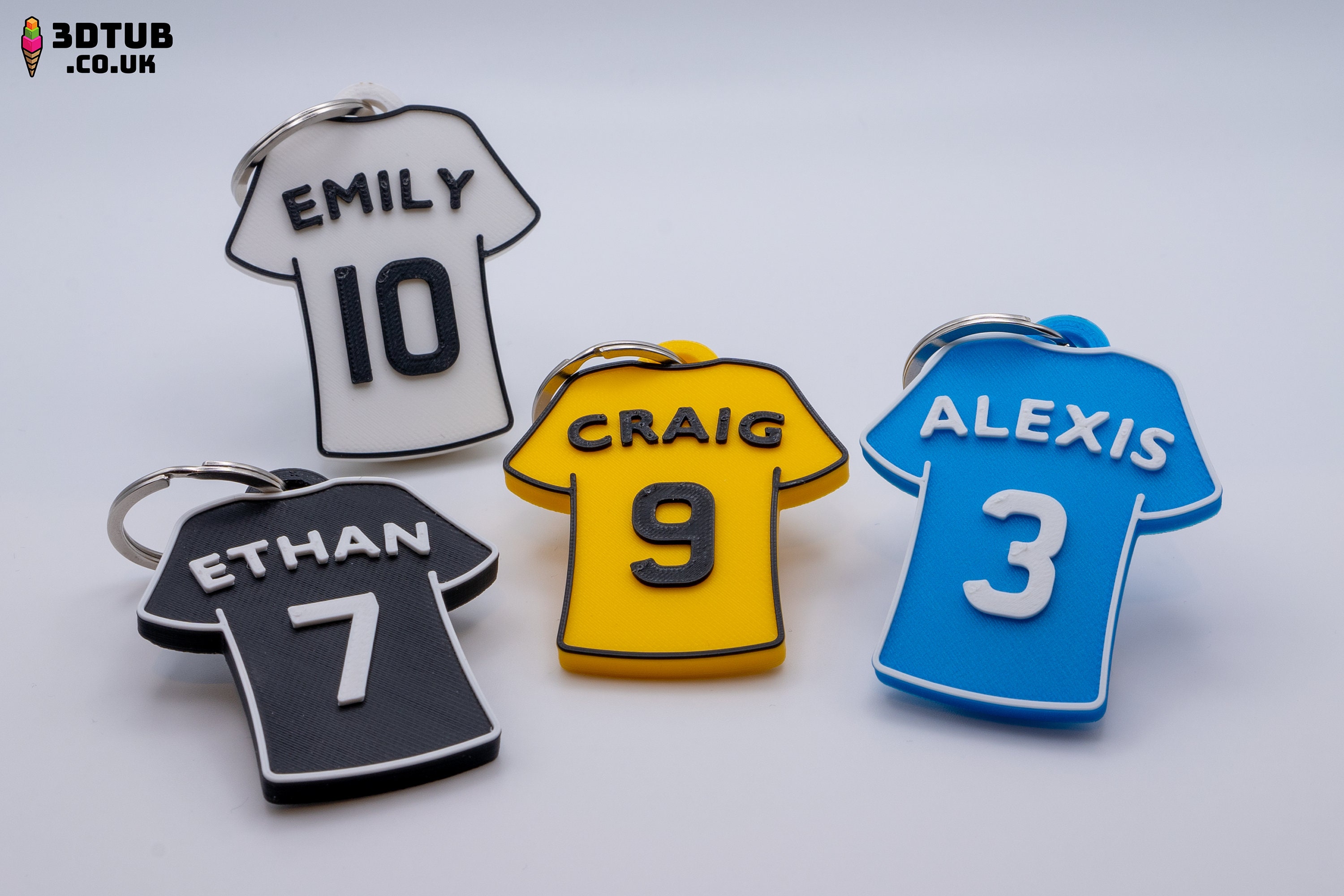 Football Shirt 3D Printed Keychain / Keyring Fully Etsy UK